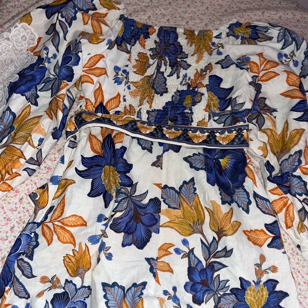 FARM Rio romper with the cutest florals and lace designs😻😻 - Picture 8 of 8